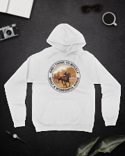 And I Think To Myself What A Wonderful Horse Hooded Sweatshirt lifestyle-unisex-hoodie-front-9