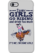Some Girls Go Riding and Drink To Much Phone Case tile