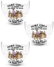 Some girls go riding and drink too much Masks tile