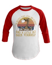 I'm mostly peace love and horses Baseball Tee tile