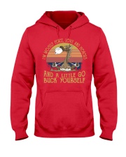 I'm mostly peace love and horses Hooded Sweatshirt tile
