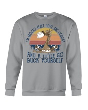 I'm mostly peace love and horses Crewneck Sweatshirt tile
