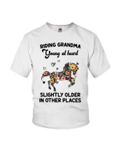 Riding Grandma Young At Heart Youth T-Shirt tile