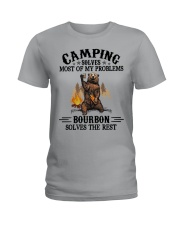 Camping And Bourbon Ladies T-Shirt tile