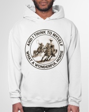 And I Think To Myself What A Wonderful Horse Hooded Sweatshirt garment-hooded-sweatshirt-front-03