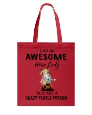 I Am An Awesome Horse Lady Tote Bag tile