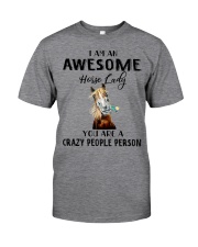 I Am An Awesome Horse Lady Classic T-Shirt front