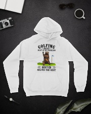 Golfing and scotch Hooded Sweatshirt lifestyle-unisex-hoodie-front-9