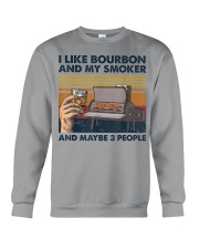 I like bourbon and my smoker Crewneck Sweatshirt tile