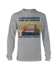 I like bourbon and my smoker Long Sleeve Tee tile