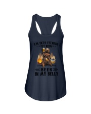 I'm into fitness Fitness beer in my belly Ladies Flowy Tank tile