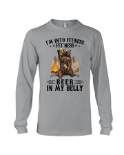 I'm into fitness Fitness beer in my belly Long Sleeve Tee tile