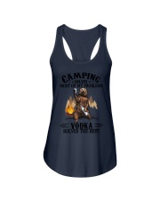 Camping and Vodka Ladies Flowy Tank tile