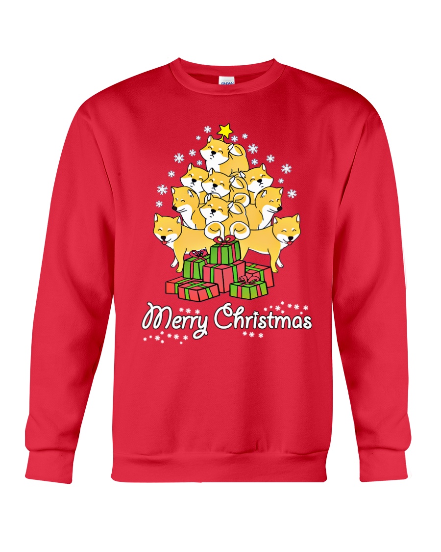 Shiba Xmas Tree Crewneck Sweatshirt