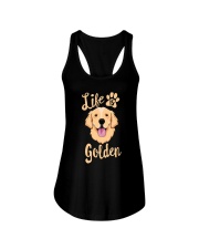 Golden Retriever Ladies Flowy Tank tile
