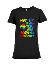 Born Dachshund Premium Fit Ladies Tee tile