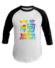 Born Dachshund Baseball Tee tile