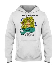 Sassy Mermaids Take Shelfies - Blonde Hooded Sweatshirt thumbnail