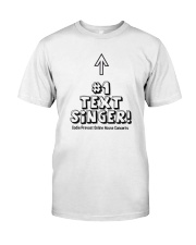 Text Singer T-Shirts Classic T-Shirt front
