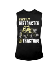 Easily Distracted By Tractors Sleeveless Tee thumbnail