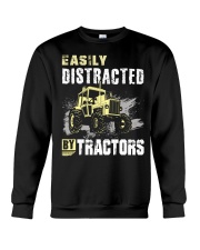 Easily Distracted By Tractors Crewneck Sweatshirt thumbnail