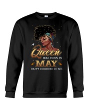 A Queen Was Born In May Crewneck Sweatshirt thumbnail