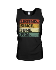 Legend Since June 1936 Unisex Tank thumbnail
