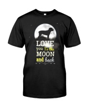 Love You To The Moon And Black Classic T-Shirt front