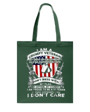 I Am A Grumpy Veteran Tote Bag tile