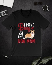I Love Being A Dog Mom Classic T-Shirt lifestyle-mens-crewneck-front-16
