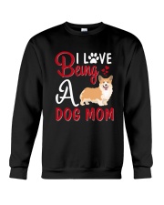 I Love Being A Dog Mom Crewneck Sweatshirt thumbnail