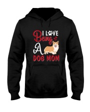 I Love Being A Dog Mom Hooded Sweatshirt thumbnail