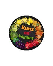 Runs On Veggies Circle Cutting Board tile