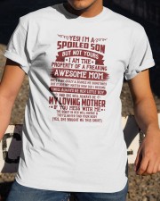 Yes I'm A Spoiled Son But Not Yours Classic T-Shirt apparel-classic-tshirt-lifestyle-28
