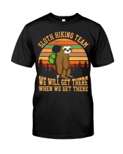Sloth Hiking Team Classic T-Shirt front