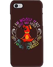 I Am Mostly Peace Love And Dogs Phone Case tile