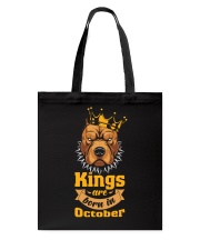 King Are Born In October Tote Bag tile