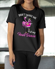 Don't Make Me Put My Foot Down Ladies T-Shirt apparel-ladies-t-shirt-lifestyle-front-11