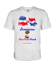 Dominican Rum Fiesta Punch - Flag 2 V-Neck T-Shirt thumbnail