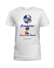 Dominican Rum Fiesta Punch - Beach Ball Flag Ladies T-Shirt tile