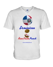 Dominican Rum Fiesta Punch - Beach Ball Flag V-Neck T-Shirt tile
