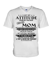 gift for family V-Neck T-Shirt tile