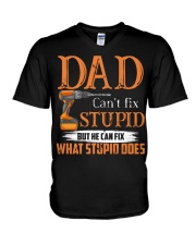 gif for dad V-Neck T-Shirt tile