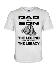 gift for dad V-Neck T-Shirt tile