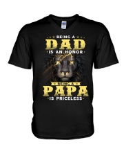gif for dad V-Neck T-Shirt tile