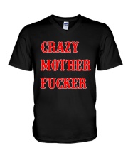 CRAZY MOTHER FUCKER V-Neck T-Shirt tile