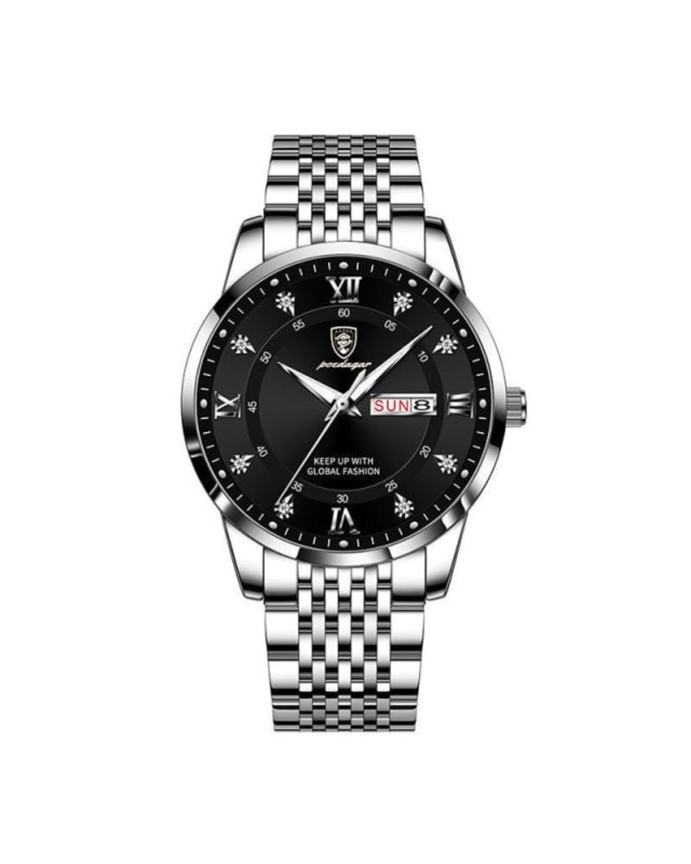 New Casual Sport Chronograph Men's Watches Stainless Steel template