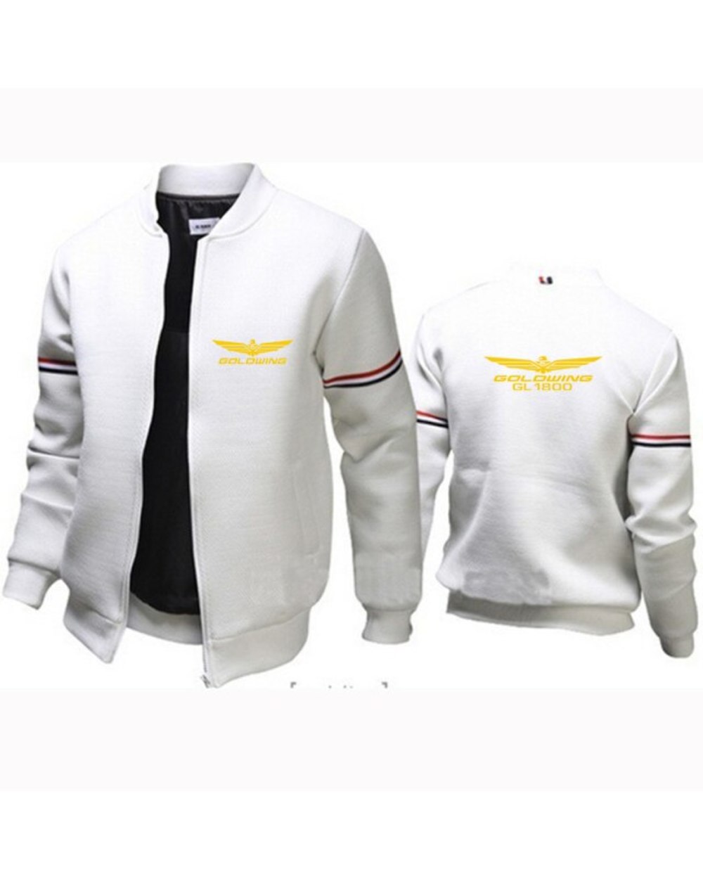 GL 1800 Spring Autumn Thin White Bomber Flight Rain Windbreaker Wwaterproof Air Force Baseball Jacket template