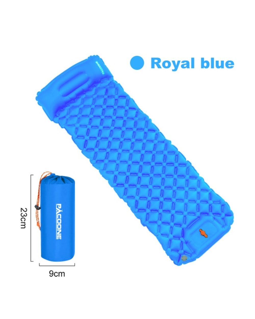 PACOONE Outdoor Camping Sleeping Pad Inflatable Mattress with Pillows Ultralight Air Mat Built-in Inflator Pump Travel template