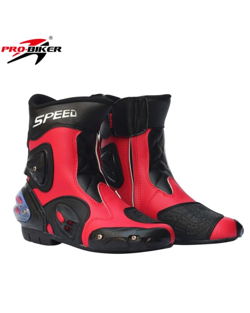 Men Motorcycle Boots PU Leather Motorsport Riding Racing Boots Motocross MX Shoes Motorbike Bike SPEED Protective Gear template